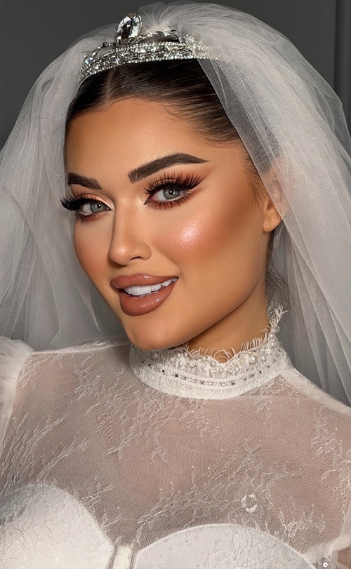 نمونه کار میکاپ عروس سعادت آباد توسط ساناز جعفری